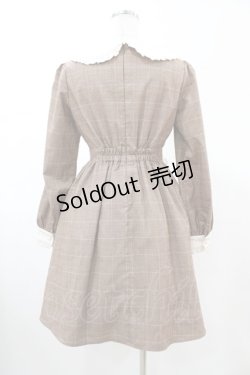 画像2: Ank Rouge / エプロンチェックワンピース M ブラウン H-26-02-13-1026-CA-OP-NS-ZH