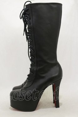 画像2: Na+H / ブーツ M ブラック H-26-02-13-001-PU-SH-KB-ZH