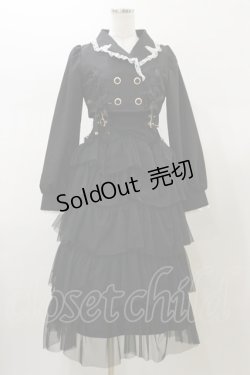 画像1: Rojita / テーラードドッキングワンピース  ブラック H-26-02-13-078-LO-OP-KB-ZH