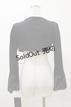 画像2: Moi-meme-Moitie / 十字架ボタンボレロ 2 ブラック×アイボリー H-26-02-13-022-MO-TO-KB-ZH