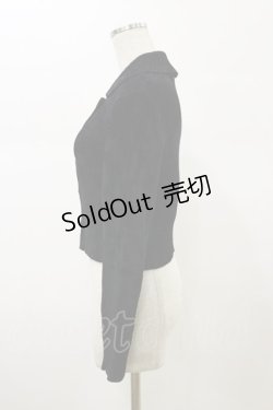 画像3: Jane Marple Dans Le Salon / モールヤーンショールカラーカーディガン  ブラック H-26-02-13-023-JM-TO-KB-ZH