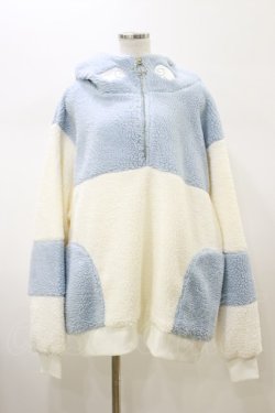 画像1: ililil / あざと可愛い天使ボアぱぁかぁ  ライトブルー H-26-02-13-027-PU-TO-KB-ZH