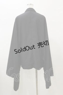 画像2: ankoROCK / キモノアームテーラードジャケット ショート＆ビッグ one size 黒 H-26-02-13-030-PU-JA-AK-ZH