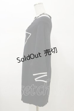 画像3: NieR Clothing / ベルトストラップオフショルダーロングニット F 黒 H-26-02-13-033-PU-TO-AK-ZH