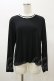 画像1: Jane Marple Dans Le Salon / AXIO fraise lace-trim pullover  ブラック H-26-02-13-038-JM-TO-KB-ZH (1)