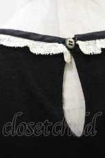 画像3: Jane Marple Dans Le Salon / AXIO fraise lace-trim pullover  ブラック H-26-02-13-038-JM-TO-KB-ZH (3)