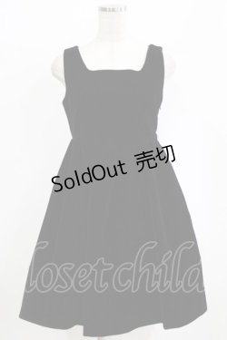 画像1: EATME / ベルベットジャンパースカート M ブラック H-26-02-14-025-LO-OP-NS-ZH