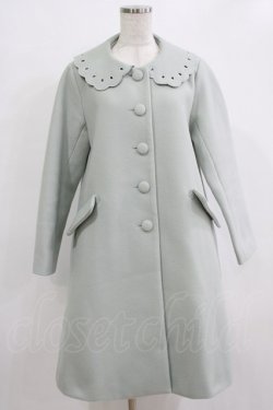 画像1: Fi.n.t / カットワーク衿コート Free BLUE H-26-02-14-026-CA-CO-NS-ZH