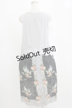 画像3: axes femme / レースドッキングワンピース M ブラック/グレー H-26-02-14-028-AX-OP-NS-ZH