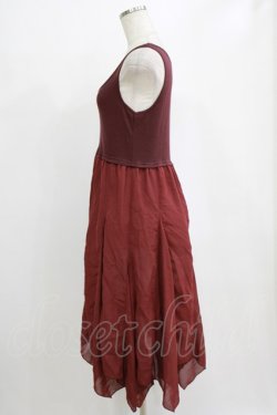 画像2: axes femme / ノースリーブワンピース M ワイン H-26-02-14-029-AX-BL-NS-ZH