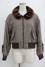 画像1: Fi.n.t / ファー襟ブルゾン Free BROWN H-26-02-14-030-CA-JA-NS-ZTC006 (1)