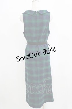 画像3: an another angelus / 衿付チェックストレートジャンパースカート Free GREEN H-26-02-14-033-CA-OP-NS-ZH