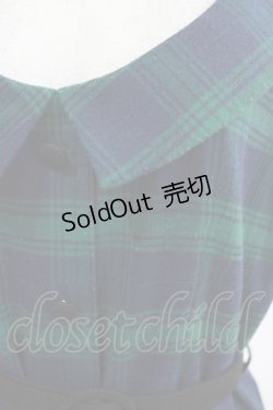 画像4: an another angelus / 衿付チェックストレートジャンパースカート Free GREEN H-26-02-14-033-CA-OP-NS-ZH