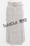 an another angelus / インバーテッドプリーツチェックタイトスカート Free BROWN×BR H-26-02-14-034-CA-SK-NS-ZH