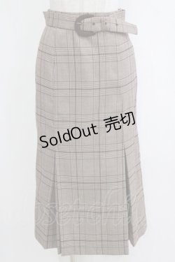 画像1: an another angelus / インバーテッドプリーツチェックタイトスカート Free BROWN×BR H-26-02-14-034-CA-SK-NS-ZH