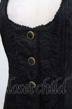 画像4: axes femme / レース使いJQロングベスト M ブラック H-26-02-14-038-AX-TO-NS-ZH