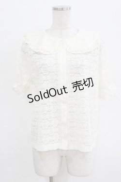 画像1: m petit by misako / TT*AOKレースブラウス S 生成り H-26-02-14-039-LO-BL-NS-ZH