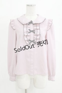 画像1: Secret Honey / フリルリボンブラウス Free ピンク H-26-02-14-042-CA-BL-NS-ZH