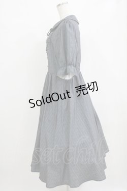 画像2: m petit by misako / MSKストライプフレアワンピース LL グレー H-26-02-14-005-LO-OP-NS-ZH