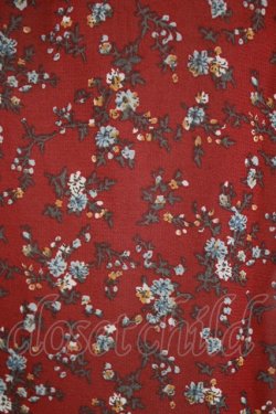 画像4: axes femme / 小花柄Ｗ襟ブラウス M ワイン H-26-02-14-045-AX-BL-NS-ZH