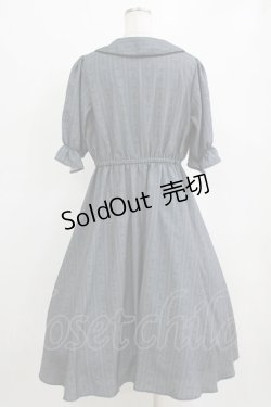 画像3: m petit by misako / MSKストライプフレアワンピース LL グレー H-26-02-14-005-LO-OP-NS-ZH