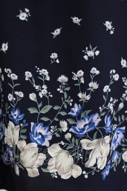 画像4: axes femme / 花柄オフショルチュニック M ネイビー H-26-02-14-046-AX-TO-NS-ZH