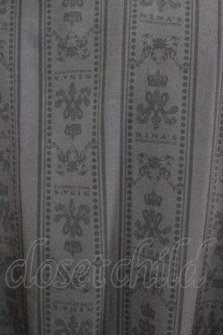 画像4: m petit by misako / MSKストライプフレアワンピース LL グレー H-26-02-14-005-LO-OP-NS-ZH