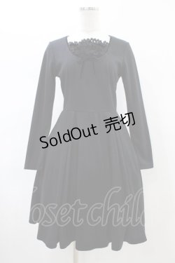 画像1: Emily Temple cute / ヨークレースワンピース  ブラック H-26-02-14-1037-ET-OP-KB-ZH