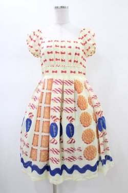 画像1: Emily Temple cute / キャンディー＆ビスケットワンピース  オフ H-26-02-14-1039-ET-OP-KB-ZH