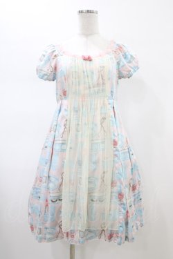 画像1: Emily Temple cute / コスメプリントワンピース  ピンク H-26-02-14-1040-ET-OP-KB-ZH