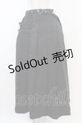 ACDC RAG / LOVE PUNKロングスカート  ブラック×ブラック H-26-02-14-1046-PU-SK-KB-ZH