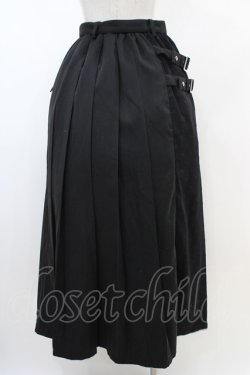 画像2: ACDC RAG / LOVE PUNKロングスカート  ブラック×ブラック H-26-02-14-1046-PU-SK-KB-ZH