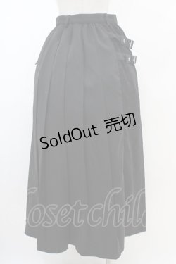画像2: ACDC RAG / LOVE PUNKロングスカート  ブラック×ブラック H-26-02-14-1046-PU-SK-KB-ZH