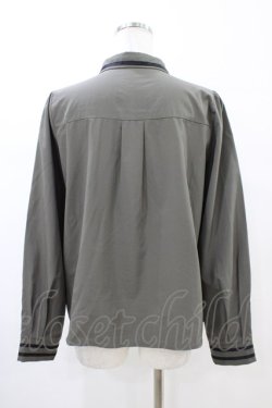 画像2: axes femme / 刺繍入りネクタイ付きブラウス  カーキ H-26-02-14-1049-AX-BL-KB-ZH