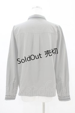 画像2: axes femme / 刺繍入りネクタイ付きブラウス  カーキ H-26-02-14-1049-AX-BL-KB-ZH