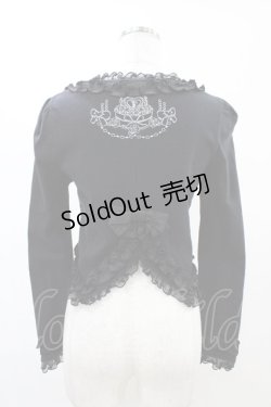 画像2: FRILL / バック刺繍ボレロ  ブラック H-26-02-14-1051-HN-TO-KB-ZH