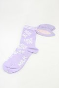 MILK / バニーチャットソックス  ラベンダー H-26-02-14-1006-ML-ZA-KB-ZH
