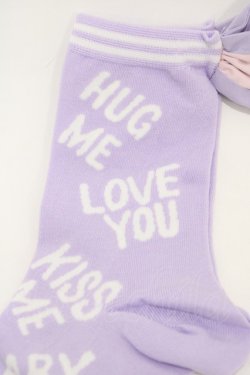 画像2: MILK / バニーチャットソックス  ラベンダー H-26-02-14-1006-ML-ZA-KB-ZH