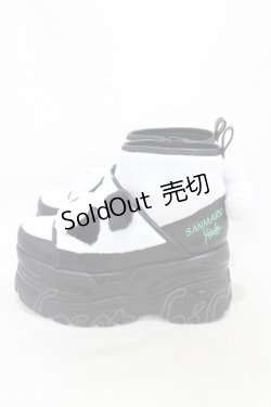 画像2: YOSUKE / パンダ厚底スニーカー 23 ホワイトブラック H-26-02-14-1001-PU-SH-KB-ZH