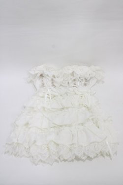 画像1: OZZ ANGELO / レースフリル姫袖アームカバー  白 H-26-02-14-1008-OO-ZA-KB-ZH