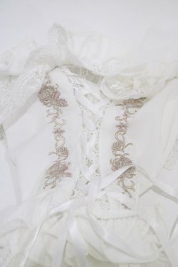 画像2: OZZ ANGELO / レースフリル姫袖アームカバー  白 H-26-02-14-1008-OO-ZA-KB-ZH