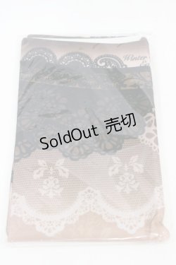 画像2: abilletage / corset tights【DOUBLE LACE】  ブラック×ボルドーリボン H-26-02-14-1009-GO-ZA-KB-ZH