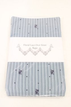 画像1: Sheglit / Floral Lace Over Knee  ネイビーブルー H-26-02-14-1011-EL-ZA-KB-ZH