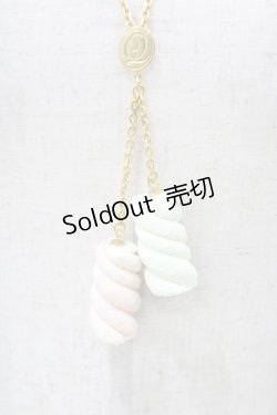 画像1: Q-pot. / マシュマロラリエットネックレス  ピンク×ミント H-26-02-14-1017-QP-AC-KB-ZH