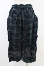 画像2: Deorart / チェック柄ショートバルーンパンツ L グリーン H-26-02-14-1020-PU-PA-KB-ZH (2)