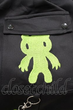 画像3: ACDC RAG / ビビッドグルーミー メッシュパンツ  ブラック×グリーン H-26-02-14-1021-0-PA-KB-ZH