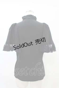 画像2: Sheglit / “Sacred”ケープブラウス M 黒 H-26-02-14-1024-EL-BL-AK-ZH