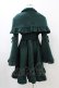 画像2: ATELIER PIERROT / Holy Night Cape Coat  グリーン H-26-02-14-1025-EL-CO-KB-ZH (2)