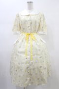 Melody BasKet / Marguerite honey beeワンピース M イエロー H-26-02-14-1028-LO-OP-KB-ZH