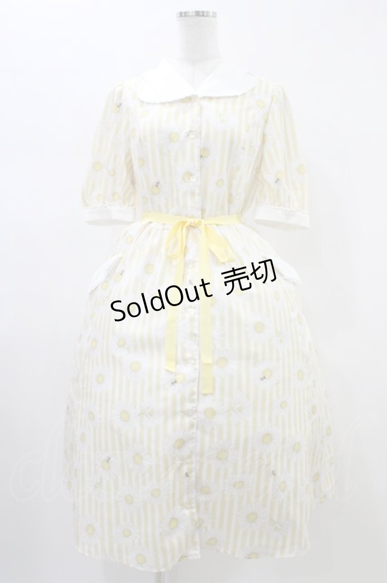画像1: Melody BasKet / Marguerite honey beeワンピース M イエロー H-26-02-14-1028-LO-OP-KB-ZH (1)